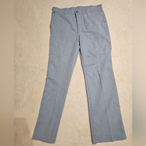70's Lee Men's Light Gray/light Blue Flare Pants